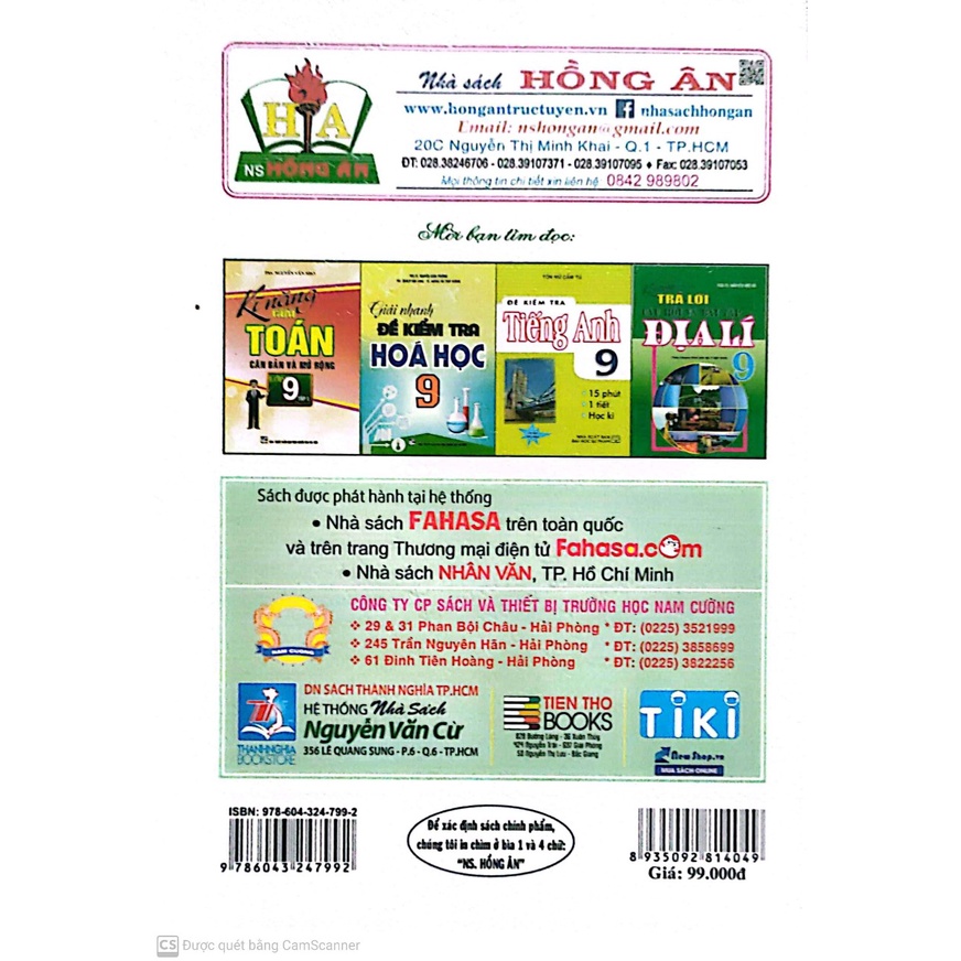 Sách - Bài Giảng & Lời Giải Chi Tiết Sinh Học 9