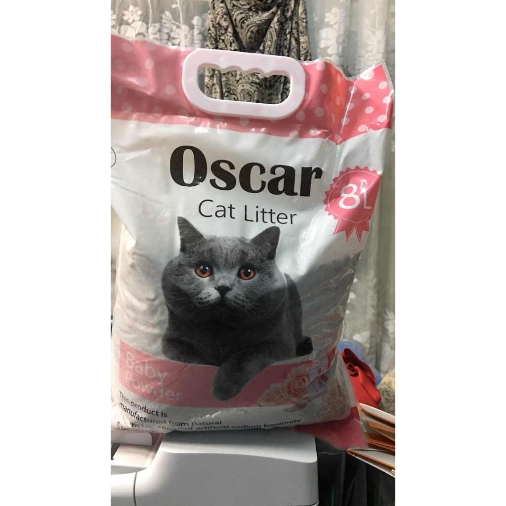 CÁT CHO MÈO OSCAR CAT LITTER 8L VÓN TỐT KHỬ MÙI