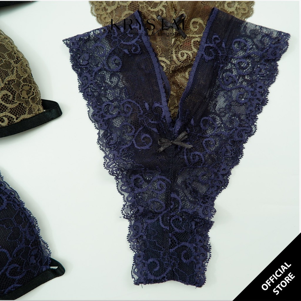 Bộ đồ lót ren lưới không gọng mút mỏng KRYSTAL KB66 | BigBuy360 - bigbuy360.vn