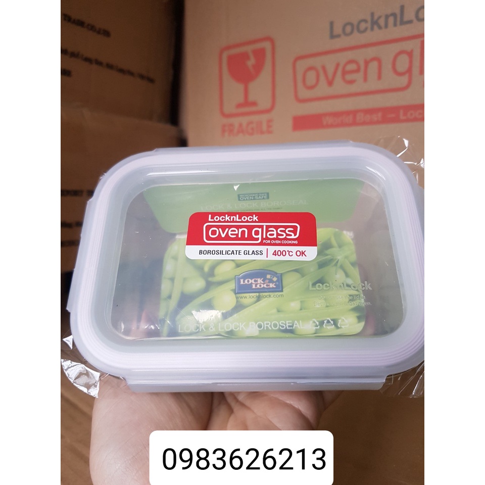 Mua Hộp thố thủy tinh lock and lock 380ml mang canh chống tràn dùng
