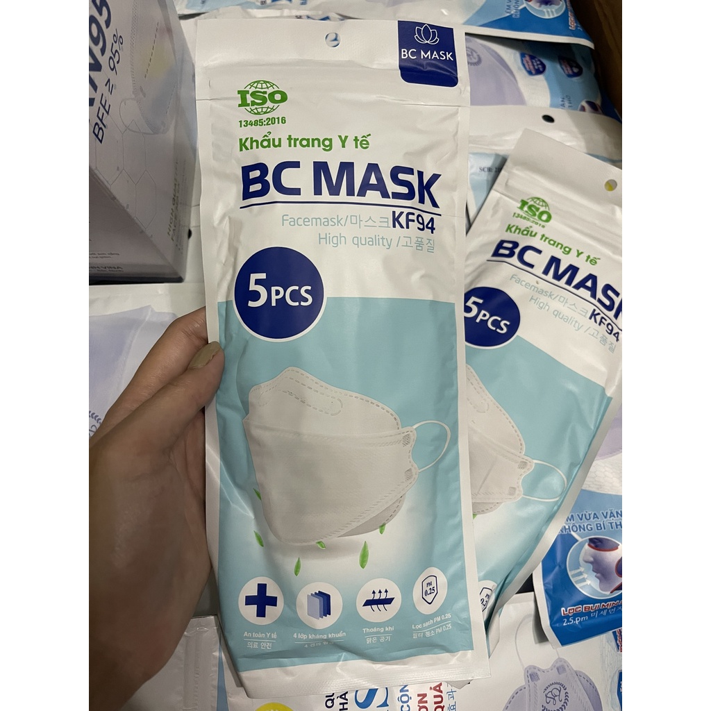 KHẨU TRANG KF94 BC BẢO CHÂU CÔNG NGHỆ HÀN QUỐC ( TÚI 10 CHIẾC ) | BigBuy360 - bigbuy360.vn