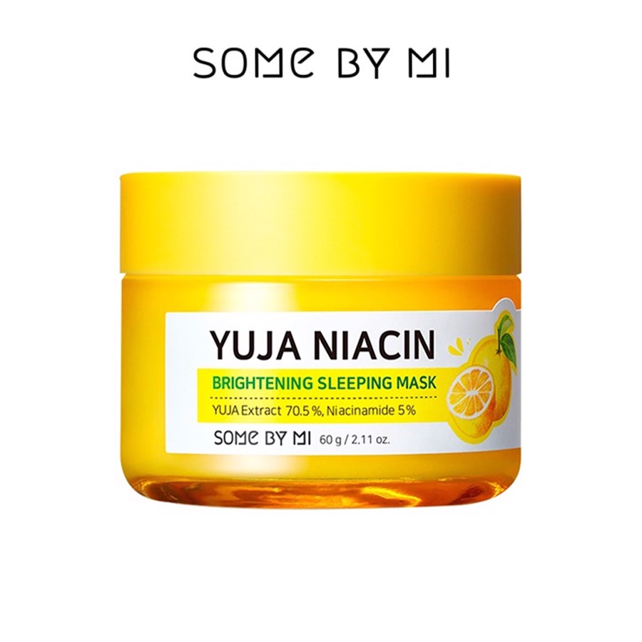 Mặt Nạ Ngủ Dưỡng Trắng Da SomeByMi Yuja Niacin 30 Days Miracle Brightening Sleeping Mask 60g