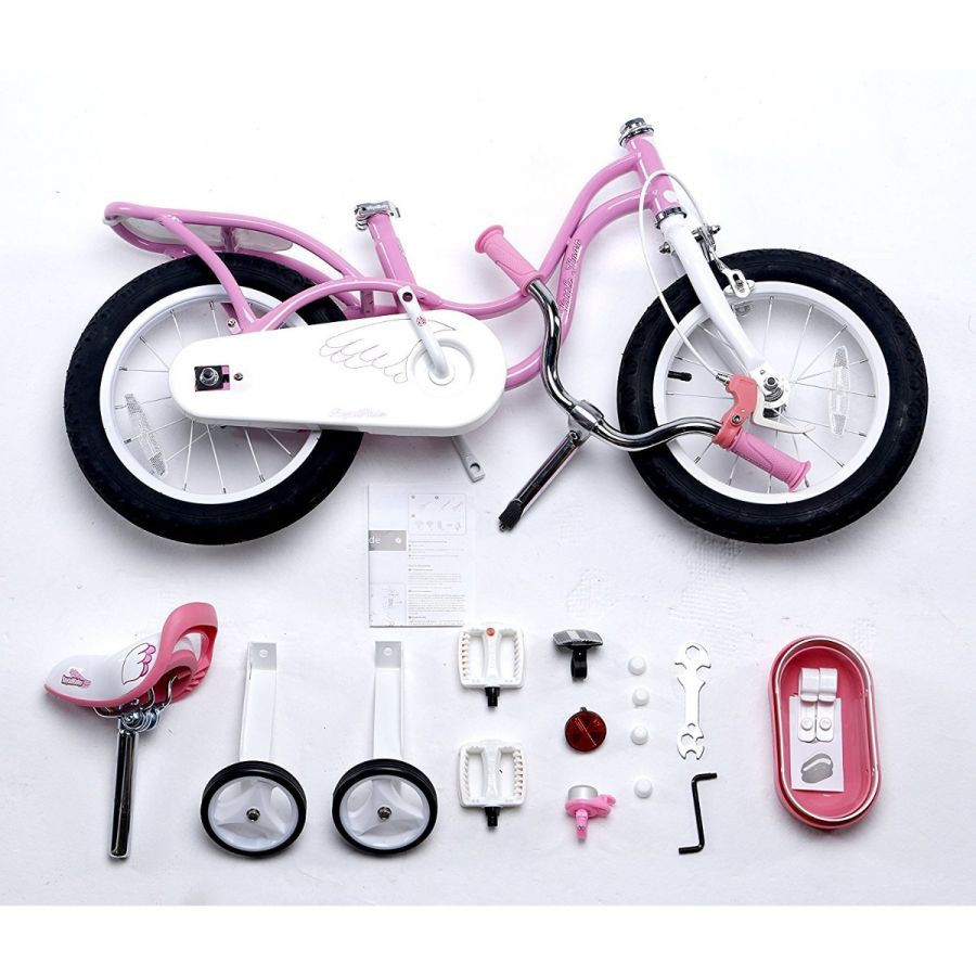 [NHẬP MÃ MYKINGBI TRỢ SHIP 150K] Xe Đạp Trẻ Em BIKE ROYALBABY Little Swan 18&quot; Màu Hồng Cho Bé Gái Từ 5-8 Tuổi RB18-18