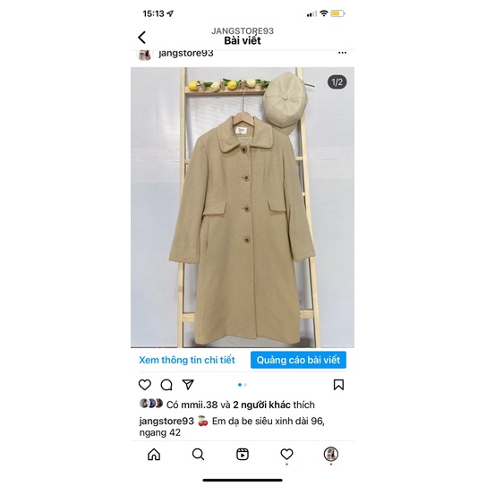 Áo dạ Nhật vintage