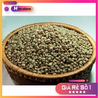 Cà phê nhân sống 1kg chưa rang Robusta Lâm Đồng Vườn nhà