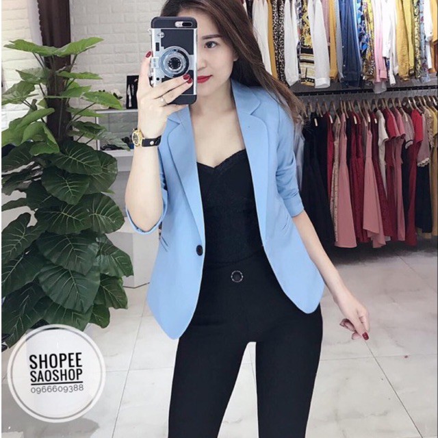 Áo vest nữ- áo blazer nữ 1 cúc kiểu dáng trẻ trung áo vest công sở cao cấp