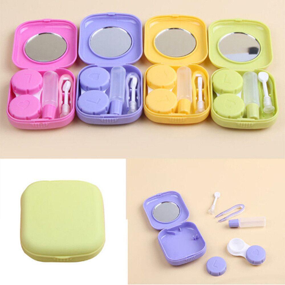 Hộp Đựng Kính Áp Tròng Hình Vuông Mini Dễ Mang Theo Khi Đi Du Lịch