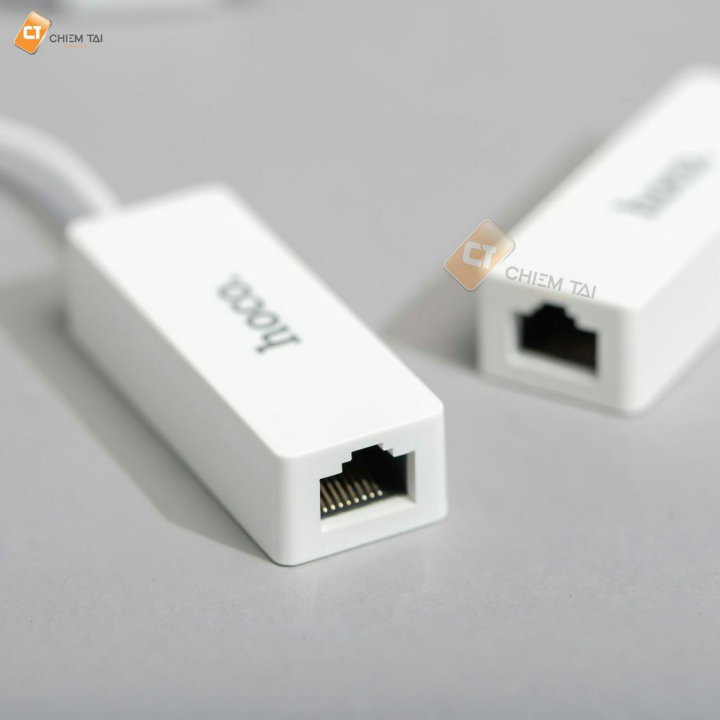 Adapter Ethernet Hoco UA22 (USB &amp; Type-C to RJ-45)
