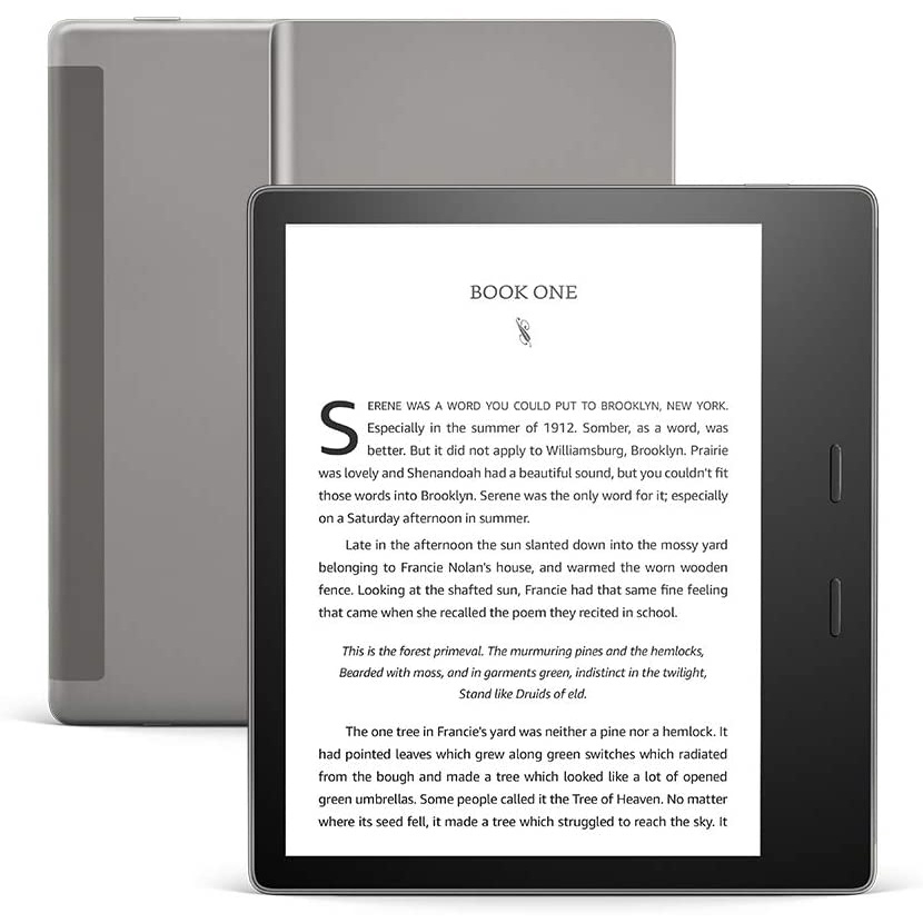 Máy đọc sách Kindle Oasis 3 10th màn hình 7” 300PPI Có đèn vàng warmlight, có phím bấm và chống nước