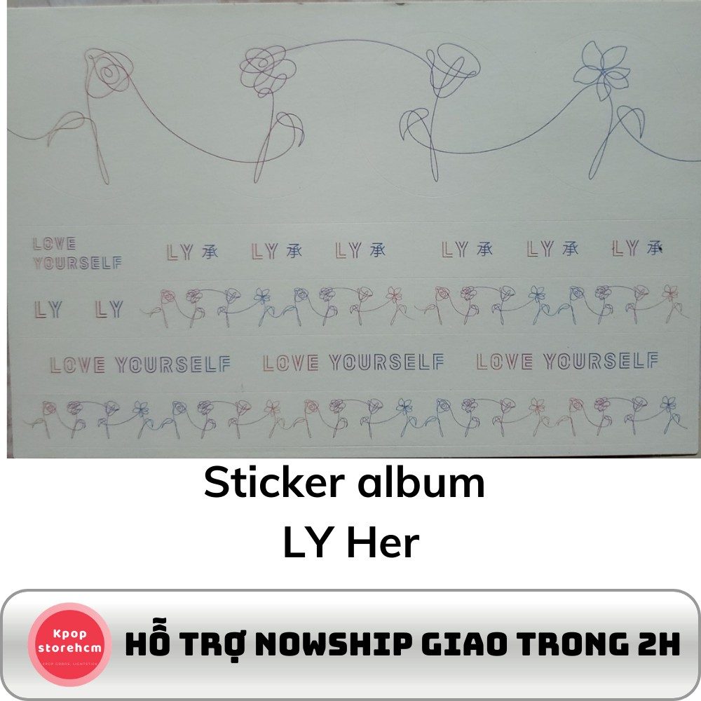 Sticker & Standee từ album BTS LOVE YOURSELF