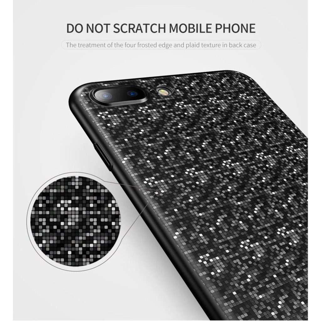 Ốp lưng iphone 7, 8 và 7 plus, 8 plus lưng vân lấp lánh Plaid case hãng Baseus