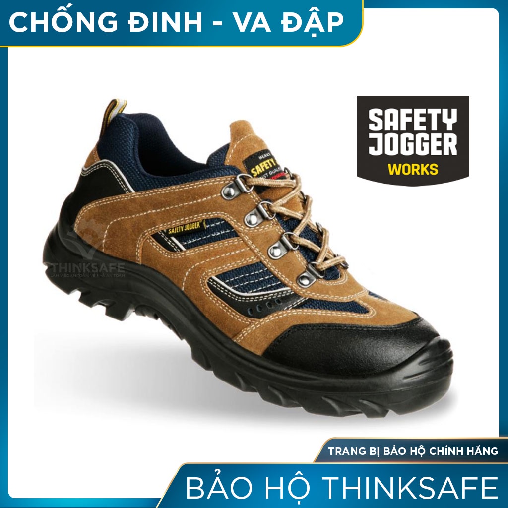 Giày bảo hộ lao động nam Jogger Thinksafe, giày lao động chống đinh công trường, thể thao, thoáng khí chống nước - X2020