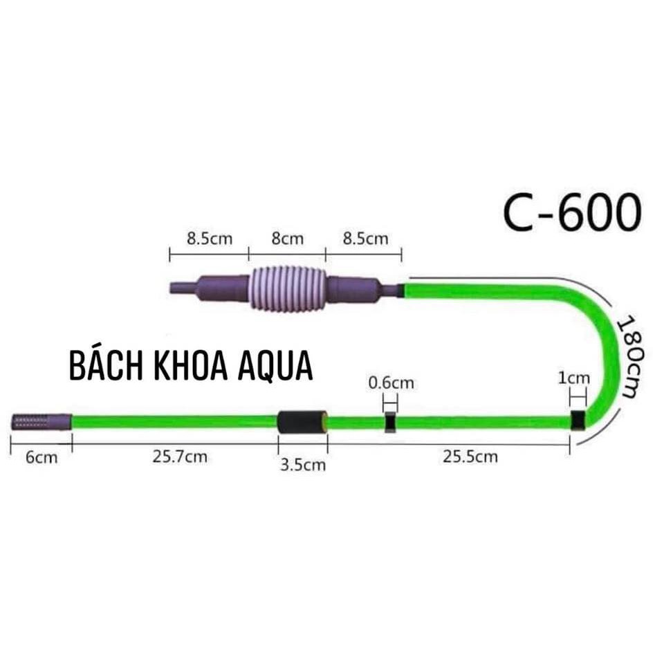 Hút Đáy Thay Nước Hồ Cá Cao Cấp Qanvee C300 - C600
