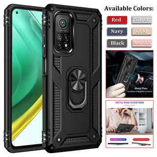 Ốp lưng giáp quân sự chống sốc Xiaomi Mi 10T / Mi 10T Pro 5G 360° Giá đỡ nhẫn Chân đế Vỏ điện thoại