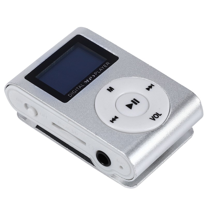 Mini USB Clip MP3 Player Video Screen Support 32GB Micro-SD TF Card