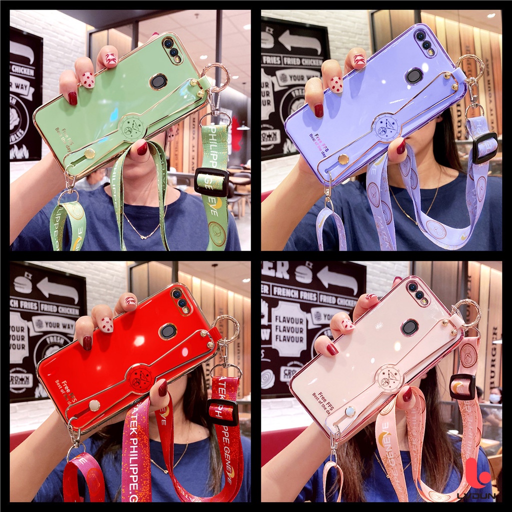 Ốp Điện Thoại Có Dây Đeo Cho OPPO F5 F7 F9 F11 F11 Pro OPPO A5 A3S A12E A7 A5S A12 A9 2020 A5 2020