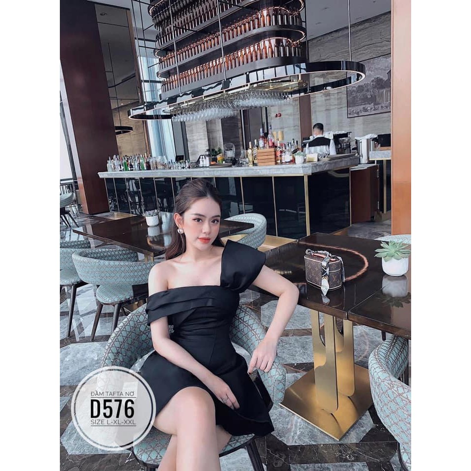 (CÓ ẢNH THẬT) BIGSIZE Đầm tafta nơ D576 Màu sắc: hồng - đen - kem | BigBuy360 - bigbuy360.vn