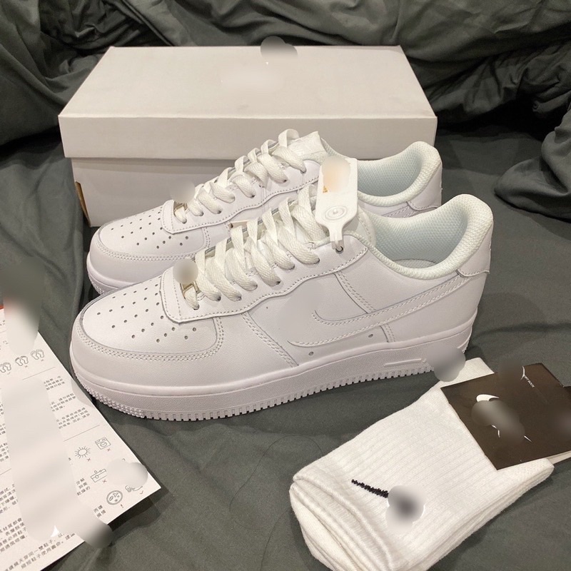 Giày Air Force 1 AF1 Trắng, Giày Sneaker Nam Nữ Thể Thao Cổ Thấp Cao Cấp Full Box