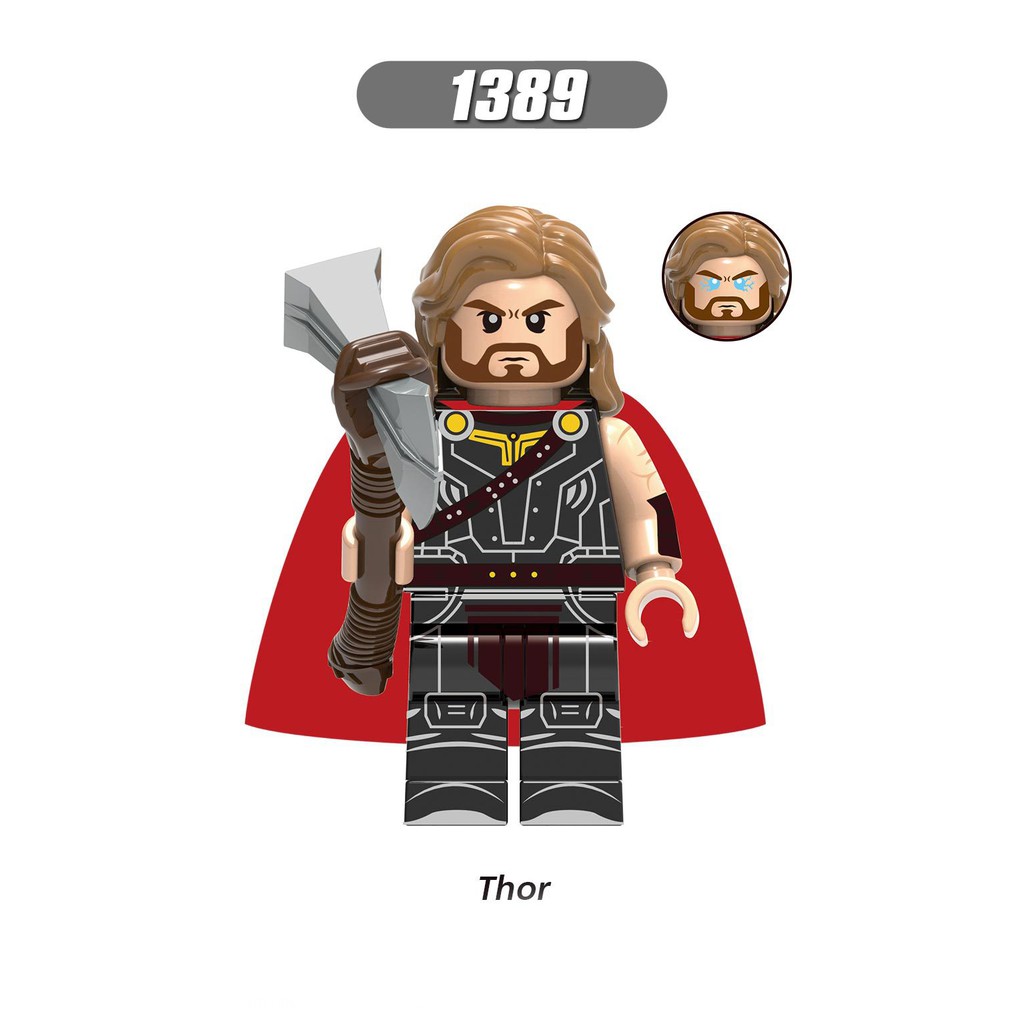 Minifigures Avengers Các Nhân Vật Siêu Anh Hùng Thor Groot Loki Steve Rogers X0273