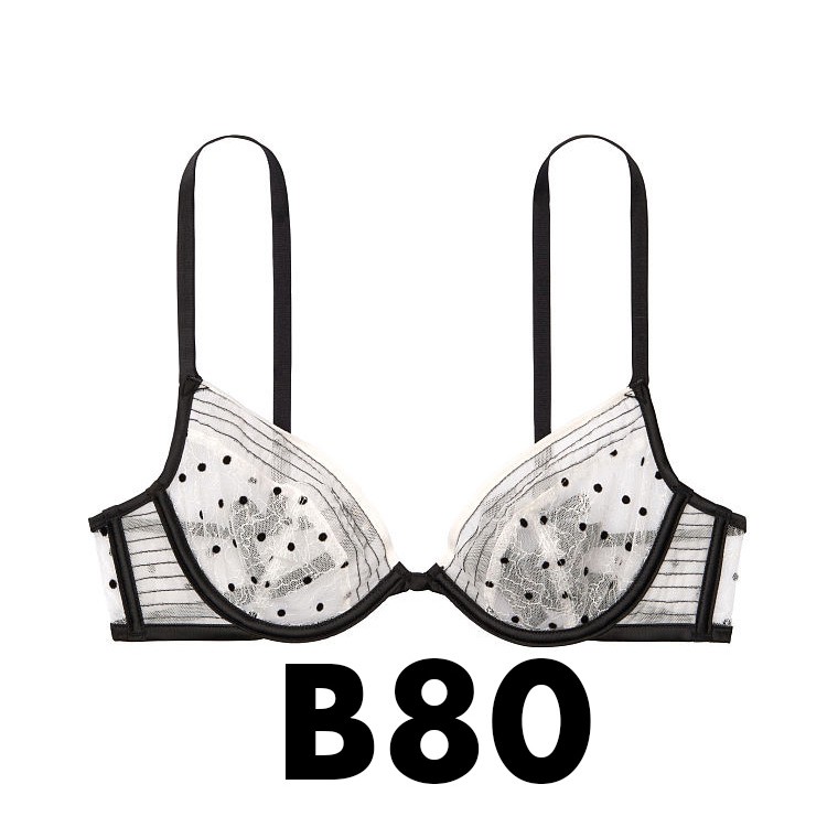 Vic USA 36B, B80 - Áo lót trắng phối ren sexy (136), không mút, Luxe Lingerie, Unlined Demi, Coconut - Victoria's Secret | BigBuy360 - bigbuy360.vn