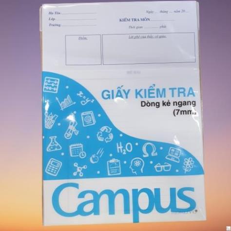 Giấy kiểm tra campus dòng kẻ ngang TP-BR70G-25 ...