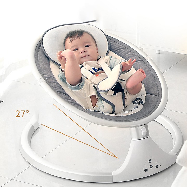 Nôi điện cho em bé tự động đu đưa, võng cho bé, cũi điện cho bé, có điều khiển