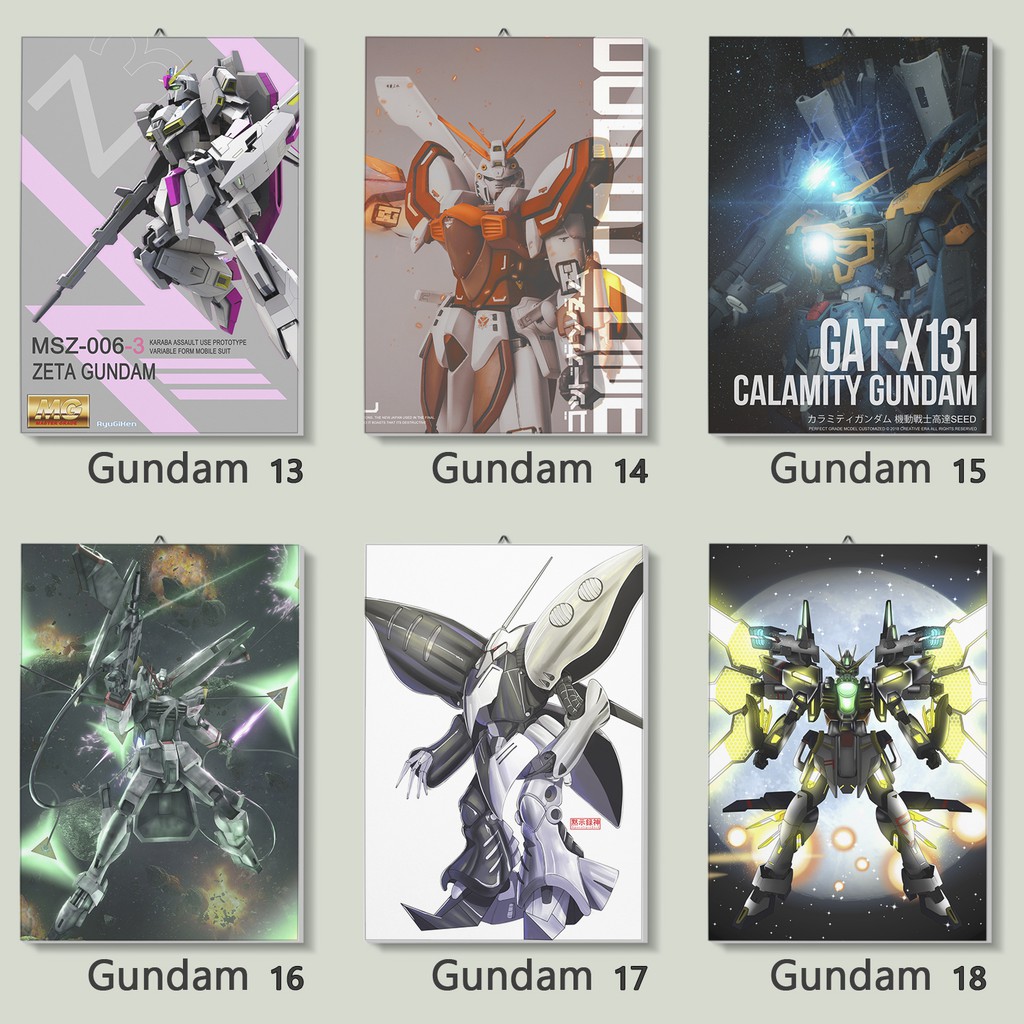 Tranh Treo Tường Trang Trí Hình Gundam Độc Đáo