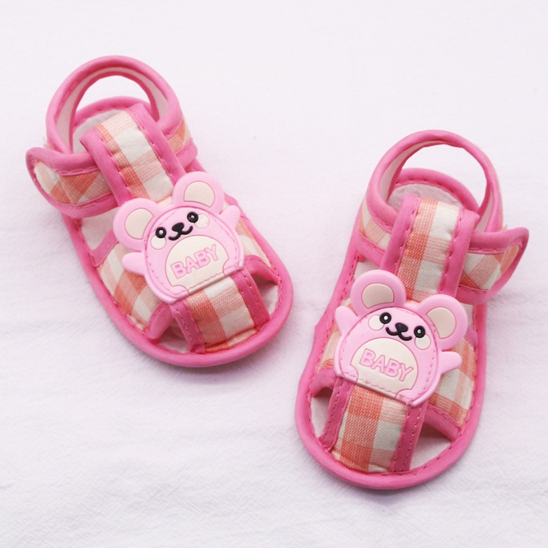 Xăng đan Đế Mềm Bằng Cotton In Họa Tiết Hoạt Hình Dành Cho Bé Trai Gái