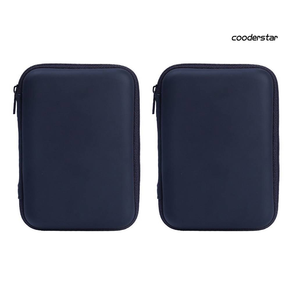 COOD-st Portable 2.5Inch Hard Disk Storage Bag Zipper Pouch USB Cable Organizer