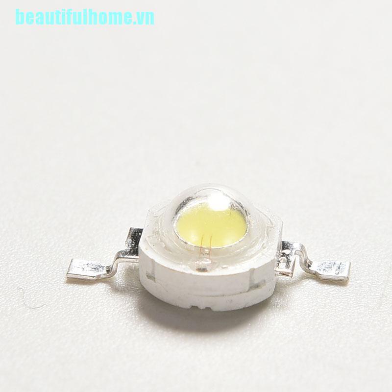 [Hàng mới về] Set 10 đèn led smd ánh sáng trắng tinh khiết 1w chất lượng cao