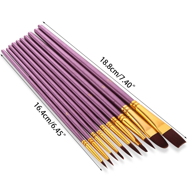 Va Bộ Cọ Vẽ Tranh Màu Nước Acrylic Hình Trứng Phục Sinh Mang Đi Được