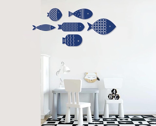 Decor cá treo tường fomex 5mm dày dặn