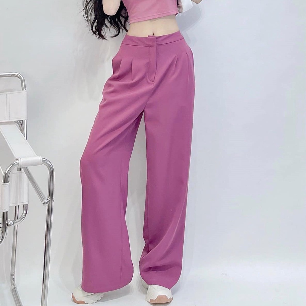 Set quần suông áo croptop sát nách Delys set đồ nữ cá tính & năng động