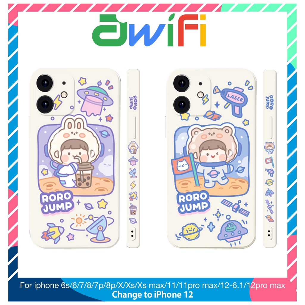 Ốp lưng iphone vuông cạnh hình girl sao hỏa 6plus/6/6splus/7/7plus/8/8plus/x/xr/xs/11/12/pro/max/plus/promax-Awifi U1-20