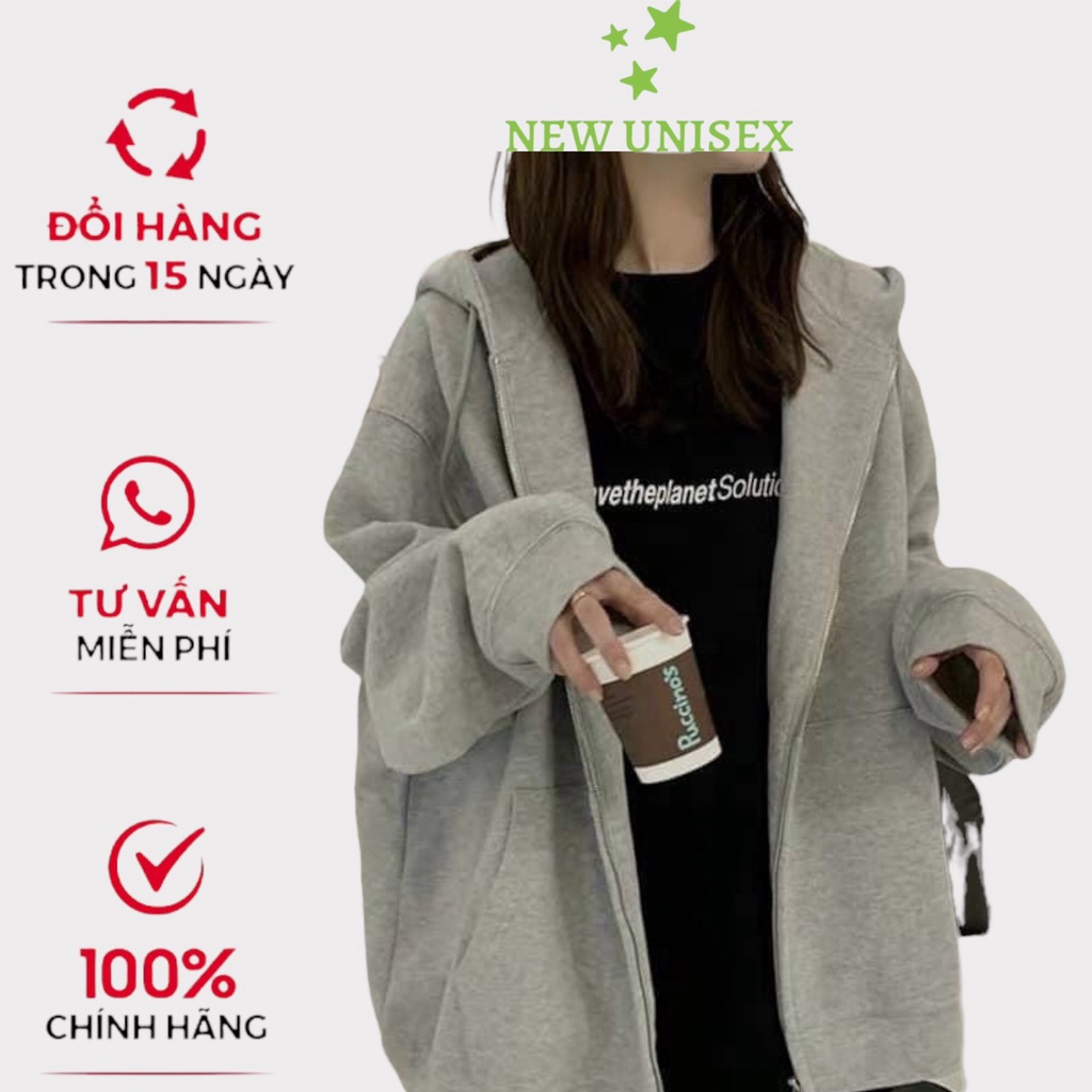 ÁO KHOÁC NỈ TRƠN  FORM RỘNG CHỐNG NẮNG BO CHUN SIÊU DỄ THƯƠNG TP [NewUnisex]