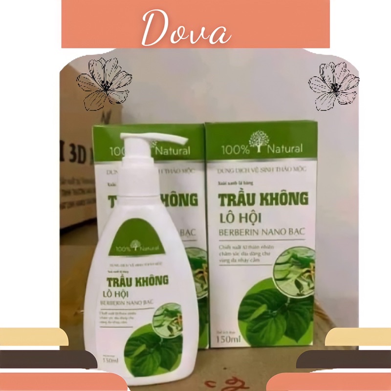 Dung Dịch Vệ Sinh Phụ Nữ Trầu Không Lô Hội 150ml