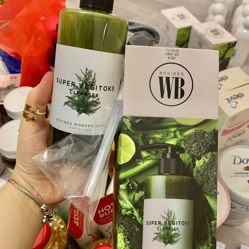 Sữa rửa mặt rau củ thải độc Wonder Bath Super Vegitoks Cleanser