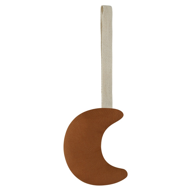 Dây Kẹp Núm Vú Giả Bằng Cotton Mềm Hình Mặt Trăng Trang Trí Cho Bé Sơ Sinh