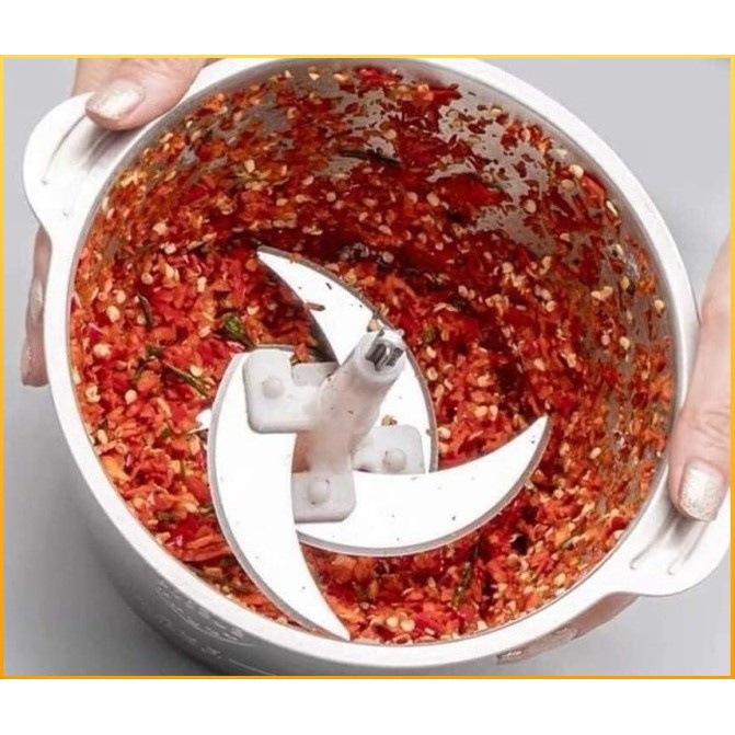 Máy xay thịt đa năng 4 lưỡi dao, Cối xay thịt bằng Inox 304 dung tích 2L, công xuất 250W