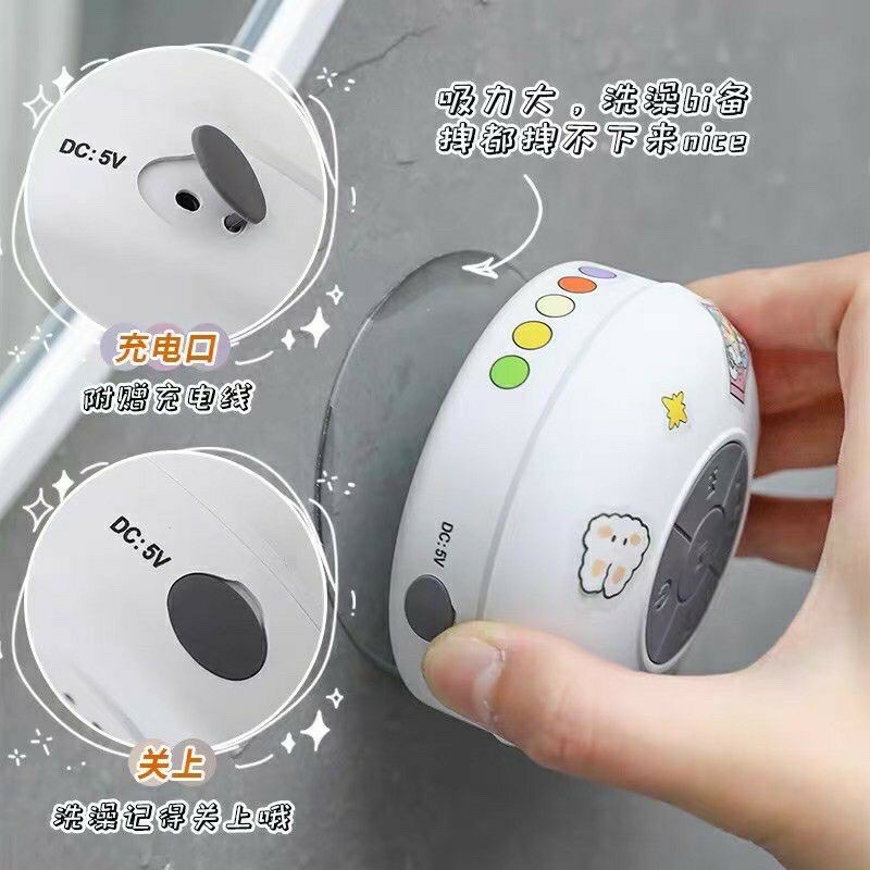 loa bluetooth chống nước siêu nhỏ gọn tiện lợi gắn tường có thể mang vào phòng tắm