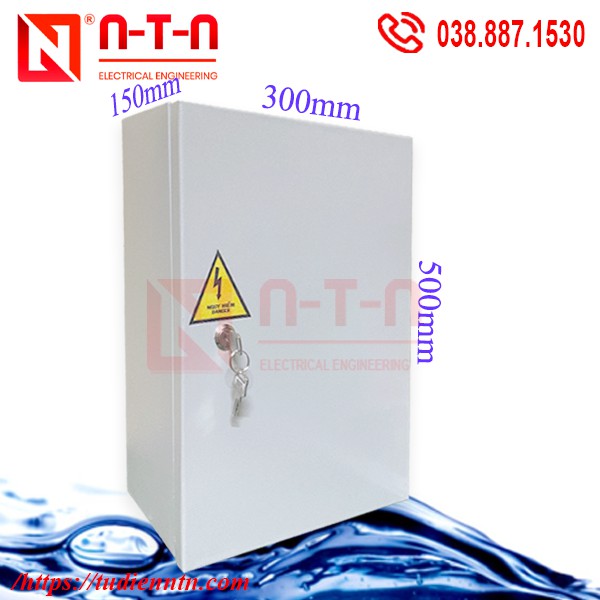 Vỏ tủ điện W300xH500xD150,Tole dày 1 ly-Sơn tĩnh điện