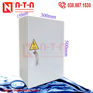 Vỏ tủ điện w300xh500xd150,tole dày 1 ly-sơn tĩnh điện
