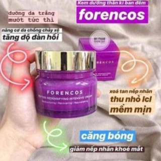 Kem dưỡng da 👑FREESHIP👑 Kem đêm forencos tím chính hãng [kem duong trang]
