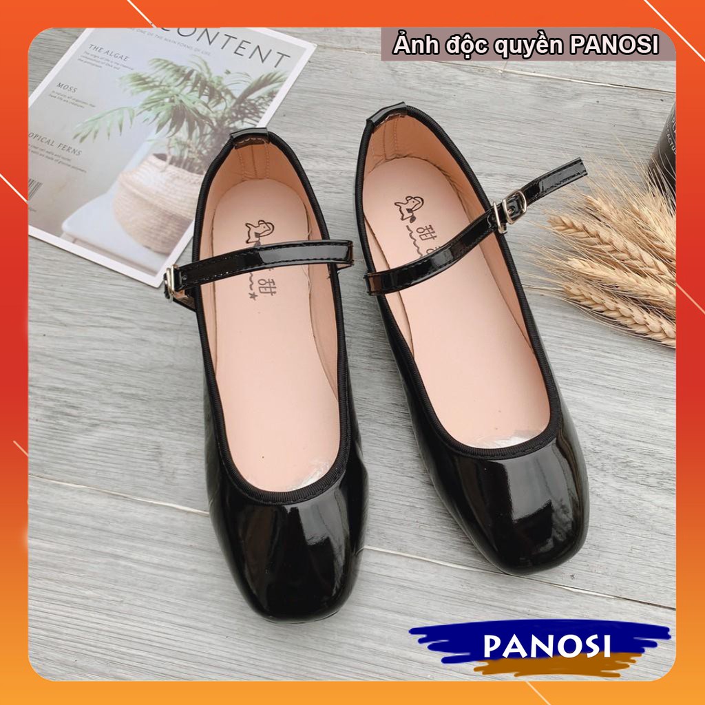 Giày nữ công sở đế bệt hài bóng búp bê 2 màu trẻ trung | BigBuy360 - bigbuy360.vn