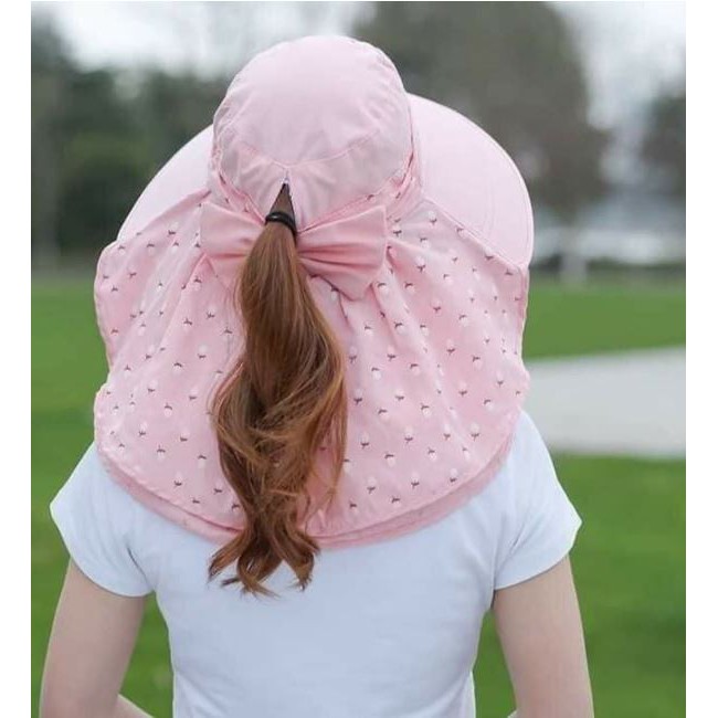 [XINH QUÁ] Mũ Chống Nắng Nữ Mùa Hè Vành Rộng, Nón Đi Nắng + Khẩu Trang, thô Kaki Thoáng Khí , Không Cong Gẫy | BigBuy360 - bigbuy360.vn