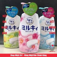 Sữa tắm Cow Milky Body Soap 550ml Nhật Bản
