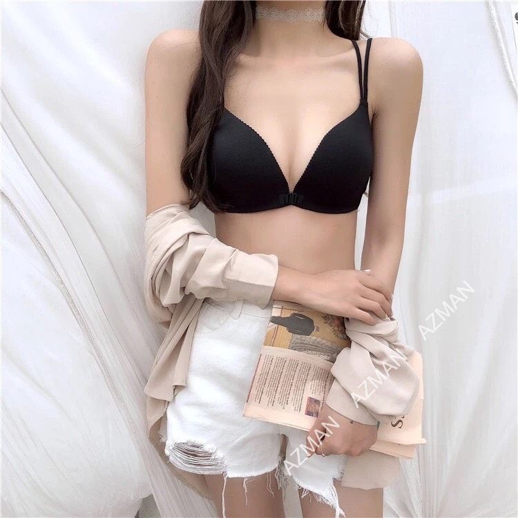 ÁO BRA HOT 2021 SU TRƠN 2 DÂY MẢNH SEXY ĐỆM BÀN TAY MÓC CÀI TRƯỚC 810