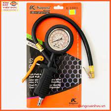 Đầu Vòi Bơm Kapusi Nhật Bản, Bơm Cho Các Loại Xe Máy, Xe đạp, Ô Tô có Đồng Hồ Đo Lốp Xe