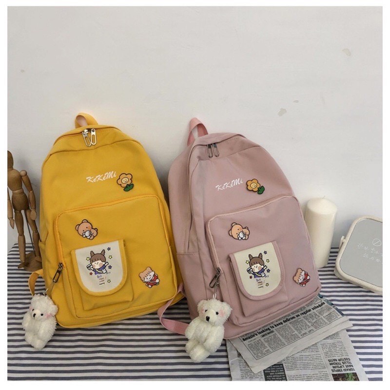 BALO THỜI TRANG ĐI HỌC ULZZANG CHỐNG THẤM KEKEMI