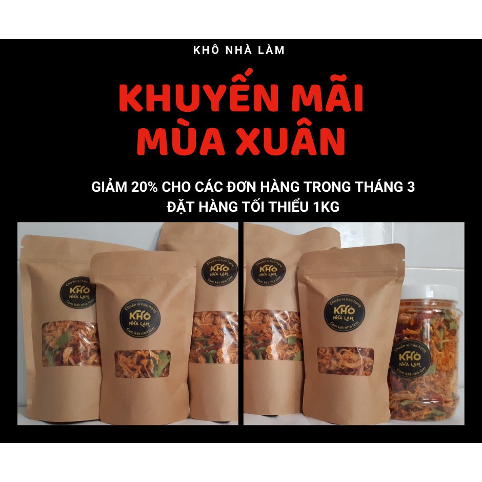 [FREESHIP][500Gr] KHÔ GÀ BƠ TỎI - ở đâu ngon hơn hoàn tiền